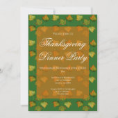 Invitation de dîner de Thanksgiving à l'aquarelle (Devant)