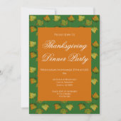 Invitation de dîner de Thanksgiving à l'aquarelle (Devant)