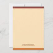 Invitation de dîner de thanksgiving de guirlande (Dos)