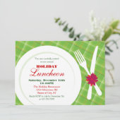 Invitation de dîner de vacances de couvert (Debout devant)