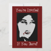 Invitation de dîner de vampire de Dracula (Devant)