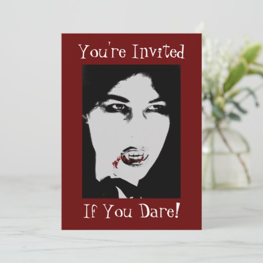 Invitation de dîner de vampire de Dracula (Debout devant)