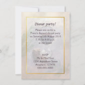 invitation de dîner de vin et d'ail (Dos)