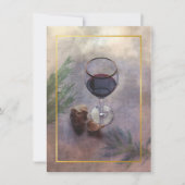 invitation de dîner de vin et d'ail (Devant)