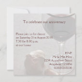 invitation de dîner de vin et d'ail (Dos)