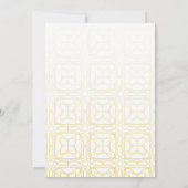 Invitation de dîner Iftar moderne sous arche blanc (Dos)