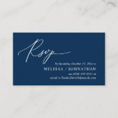 Invitation de dîner Mariage RSVP romantique modern (Devant)