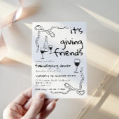 Invitation de dîner Whimsical Friendsgiving