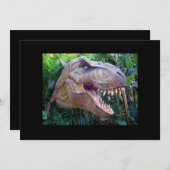 Invitation de Dinosaur (Devant / Derrière)