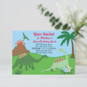 Invitation de Dinosaur (Debout devant)