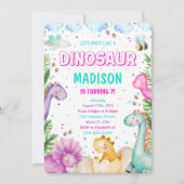 Invitation de dinosaure (Devant)