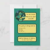 Invitation de dinosaures (Dos)