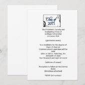 Invitation de diplôme (Devant / Derrière)
