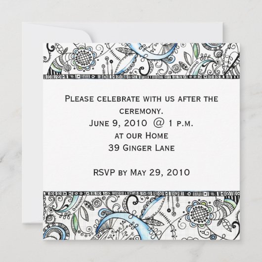 Invitation de diplôme (Dos)