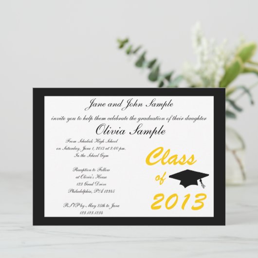 Invitation de diplôme (Debout devant)