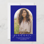 Invitation de diplôme 2 Photos Arch Navy (Devant)