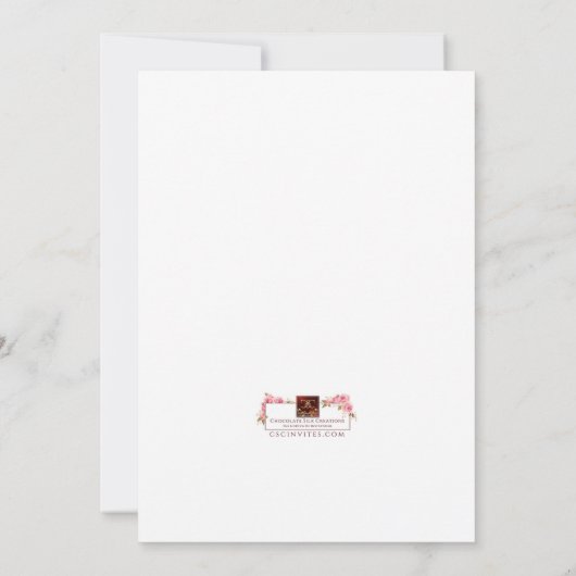 Invitation de diplôme à deux tons (Dos)