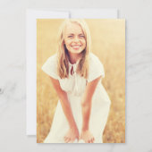 Invitation de diplôme Boho (Dos)