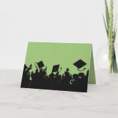 Invitation de diplôme Changement de couleur et d'a (Dos)