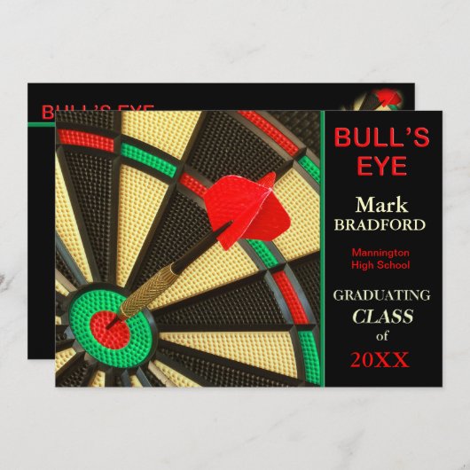 INVITATION DE DIPLÔME - DART BD, INSÉRER LE NOM/AN (Devant / Derrière)