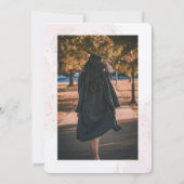 Invitation de diplôme de camion rose (Dos)