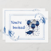 Invitation de diplôme de COLLEGE (Devant / Derrière)