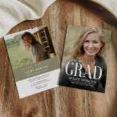 Invitation de diplôme de couverture de magazine