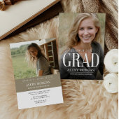 Invitation de diplôme de couverture de magazine