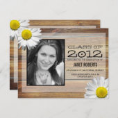 Invitation de diplôme de Daisy Photo (Devant / Derrière)