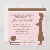 Invitation de diplôme de Damask (Devant)