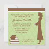 Invitation de diplôme de Damask (Devant)