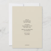 Invitation de diplôme de fin d'études (Dos)