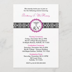 Invitation de diplôme de la RN / Partie de diplôme