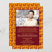 Invitation de diplôme de l'école culinaire (Devant / Derrière)