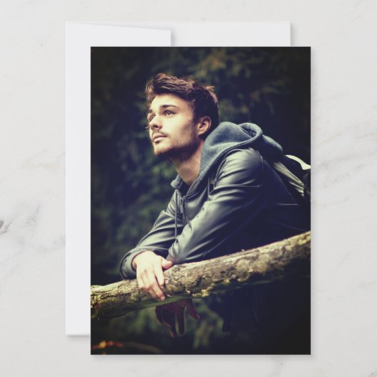 Invitation de diplôme de l'école de droit Rétro (Dos)