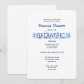 Invitation de diplôme de pédiatre (Devant / Derrière)