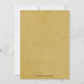 Invitation de diplôme de photographie Black & Gold (Dos)