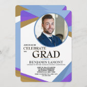 Invitation de diplôme de photographie d'aspect mod (Devant / Derrière)