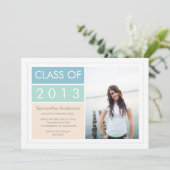 Invitation de diplôme de photographie moderne - Mi (Debout devant)