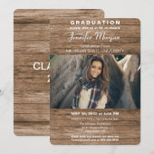 Invitation de diplôme de photographie naturelle et (Devant / Derrière)