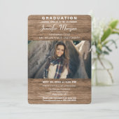 Invitation de diplôme de photographie naturelle et (Debout devant)