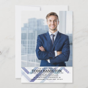 Invitation de diplôme de photographie optimiste