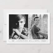 Invitation de diplôme de Yin et Yang (Devant)