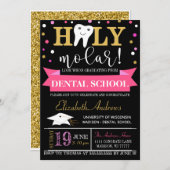 Invitation de diplôme dentaire - Tableau de bord (Devant / Derrière)