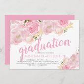 Invitation de diplôme, Faire-part de diplôme (Devant / Derrière)