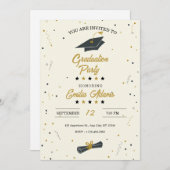 Invitation de diplôme, Graduation moderne Senior (Devant / Derrière)