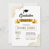 Invitation de diplôme, Graduation moderne Senior (Devant)