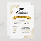 Invitation de diplôme, Graduation moderne Senior (Devant / Derrière)