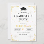 Invitation de diplôme, Graduation moderne Senior (Devant)