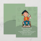 Invitation de diplômé heureux (Devant / Derrière)